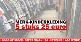 Magazijnverkoop kinderkleding 5 stuks 25 euro!