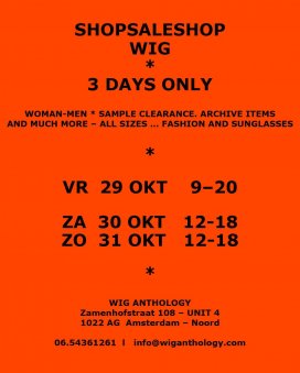Wig Anthology sample & archive sale