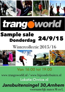 Sample Sale Trangoworld collectie winter 2015/16