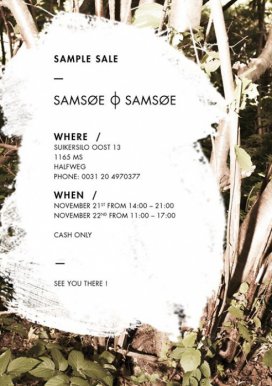SAMSØE & SAMSØE SAMPLE SALE
