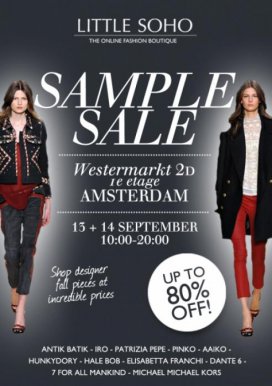 Sample sale little Soho