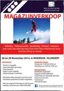 Magazijnverkoop Rucanor