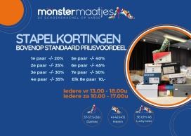  Monstermaatjes ruimt op! Jij profiteert mee van flinke stapelkortingen