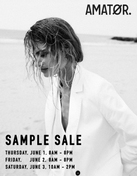 AMATØR SUMMER SAMPLE SALE