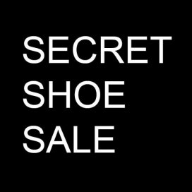 Secret Shoe Sale