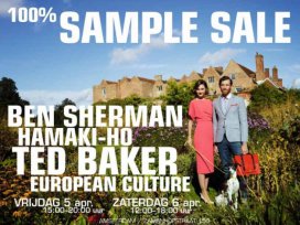 Sample sale Ben Sherman, Ted Baker, Hamakiho, Drykorn
