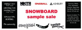 Snowboard Sample Sale