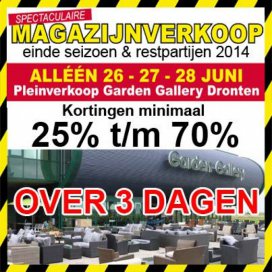 Magazijnverkoop tuinmeubelen