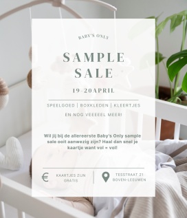 Baby's Only sample sale