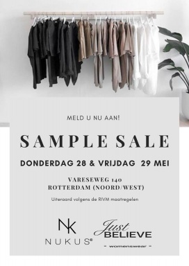 Sample Sale Nukus en Just Believe