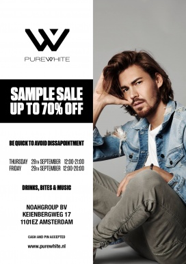 Purewhite sample sale