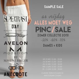 SAMPLE SALE Supertrash - Modstrom - Anecdote - By Malene Birger - AAIKO - American Vintage - zomer collectie 2015 met 50-70% korting