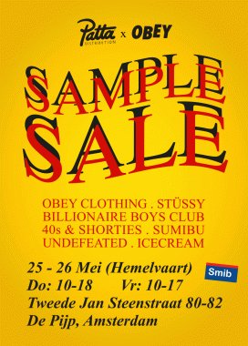 Patta Distribution x OBEY Sample Sale