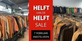 Helft van de Helft Sale in Amstelveen | 7 februari; 9.30-14 uur