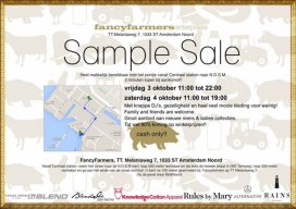 FANCYFARMERS SUPADUPA SAMPLESALE  3 en 4 oktober a.s. 