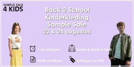 Back 2 School kinderkleding Sample Sale  | 23 & 24 augustus