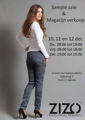 Sample Sale & Magazijn verkoop Zizo 