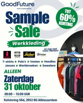 SAMPLE SALE bij GoodFuture – hoge kortingen op (werk)kleding!
