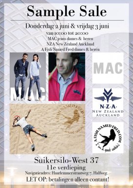 Sample Sale MAC Jeans, A Fish Named Fred en New Zealand Auckland