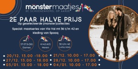 Tweede paar halve prijs bij Monstermaatjes