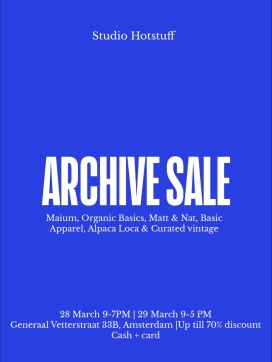 Archive Sale: Maium Rainwear, Matt & Nat, Organic Basics & MORE!