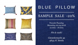Blue Pillow Sample Sale