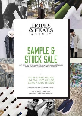 Stock en sample sale Hopes and Fears Agency