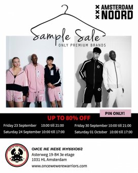 Once We Were Warriors MEN/WOMEN sample sale