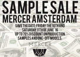 Mercer Amsterdam Sample Sale